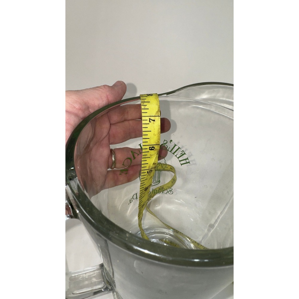 Heil's Place Scranton PA Glass Beer Pitcher Vintage Bar Memorabilia Closed - Picture 5 of 8